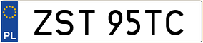Trailer License Plate